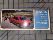 1972 Toyota Dealer List Owners