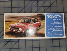 1970 Toyota Dealer List Owners