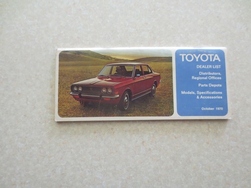 Oct 1970 toyota car range - oct,