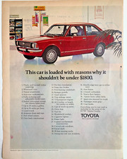 1971 Toyota Corolla Print Ad